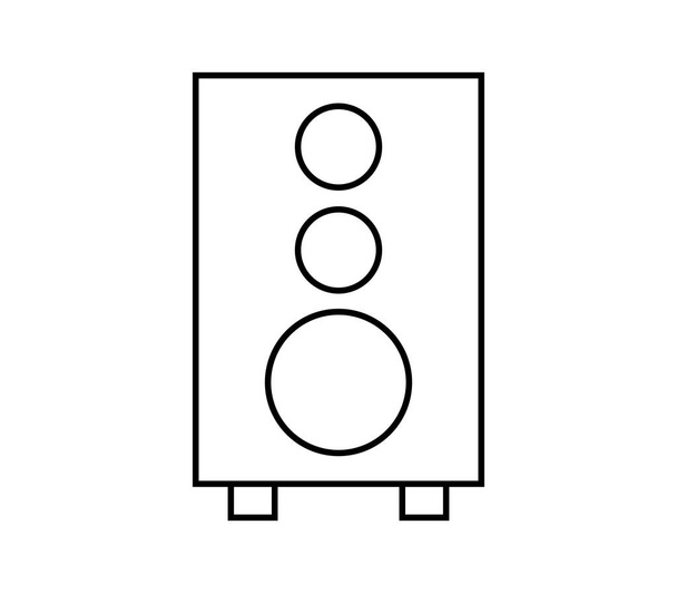 icono de woofer sobre un fondo blanco
 - Vector, imagen