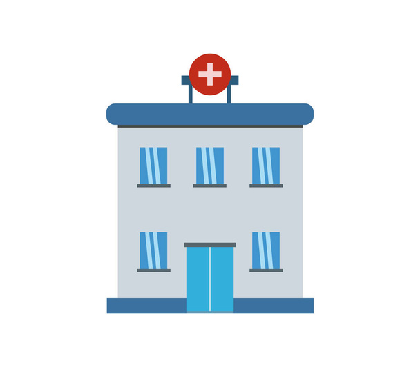 icône de l'hôpital sur fond blanc
 - Vecteur, image