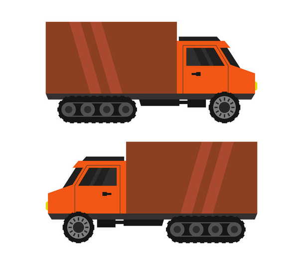 εικονογράφηση φορτηγού σε λευκό φόντο - Διάνυσμα, εικόνα