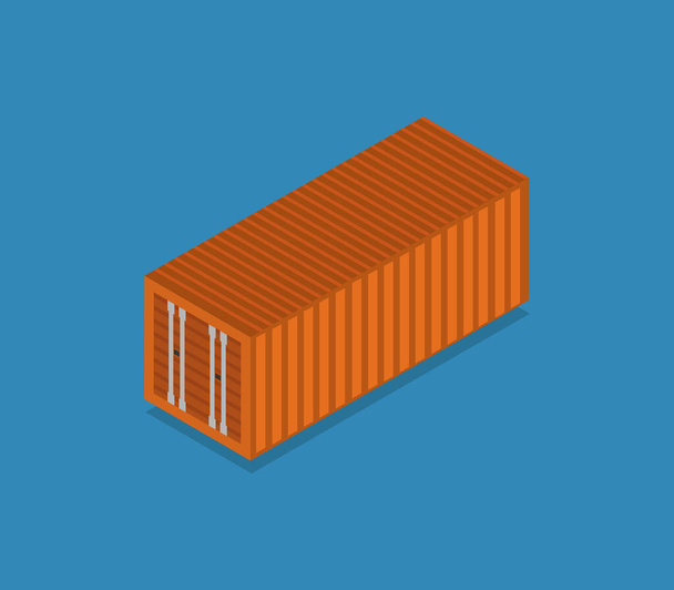 Container pictogram vector illustratie - Vector, afbeelding