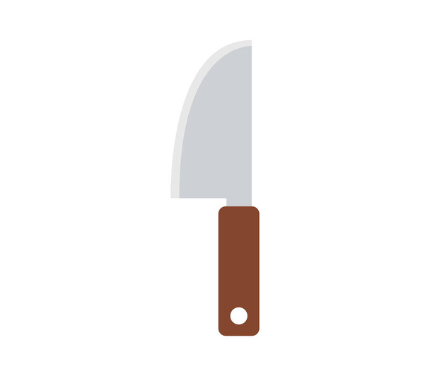 icono de cuchillo sobre fondo blanco - Vector, Imagen