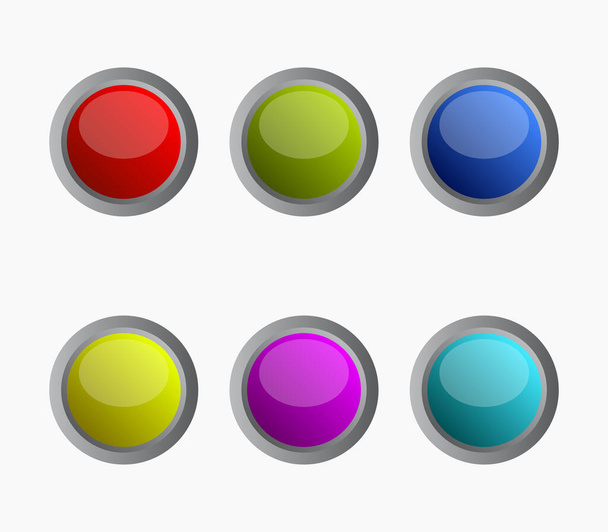web buttons. Vector illustration. - Διάνυσμα, εικόνα