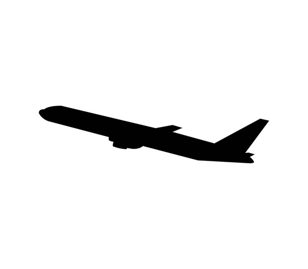 icono de avión ilustrado en vector sobre fondo blanco
 - Vector, imagen