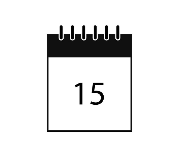 calendar icon on a white background - Vector, Image