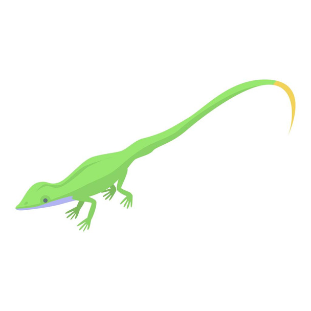Small lizard icon, isometric style - Vektor, kép