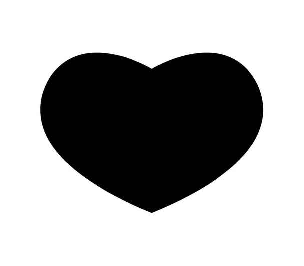 heart icon illustrated in vector on white background - Vector, Image