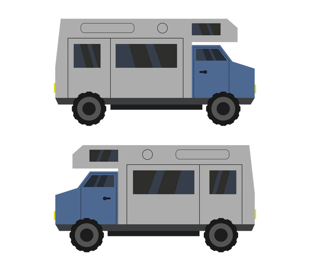 karavan na bílém pozadí vektorové ilustrace - Vektor, obrázek