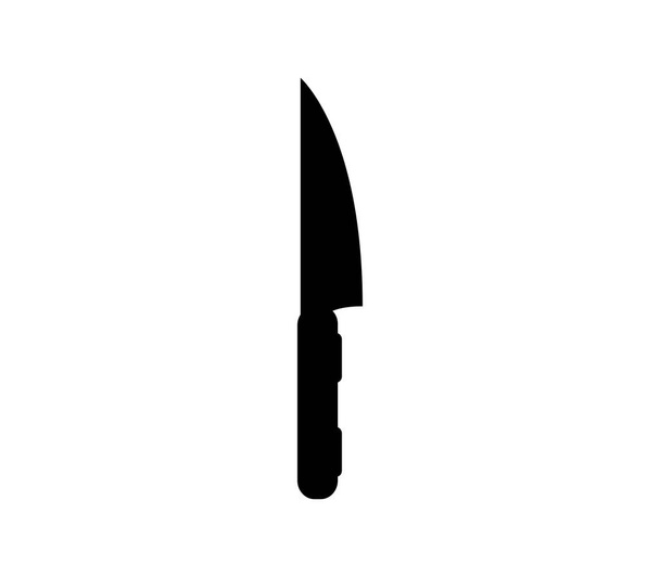 Ícone plano de faca no fundo branco, ilustração vetorial  - Vetor, Imagem