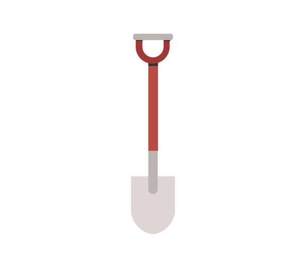 иконка лопаты на белом фоне - Вектор,изображение