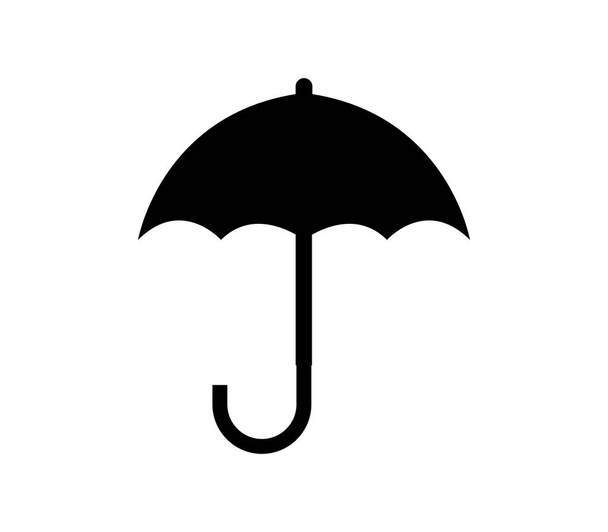 Icono de paraguas sobre fondo blanco - Vector, imagen