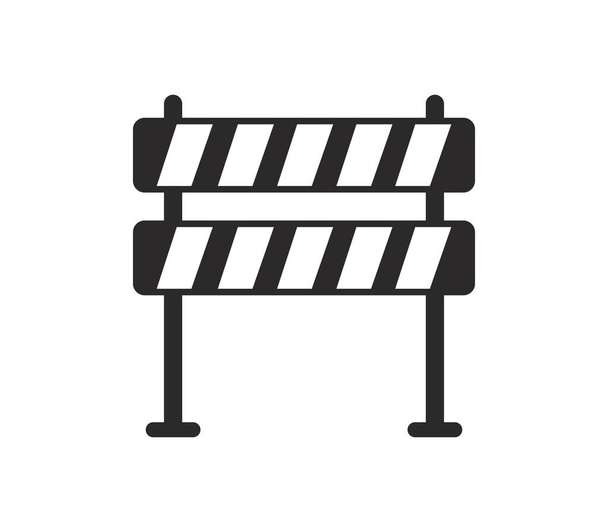 roadblock icon on a white background - Vector, Image