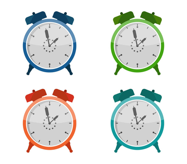 Ilustración vectorial de relojes de alarma - Vector, imagen
