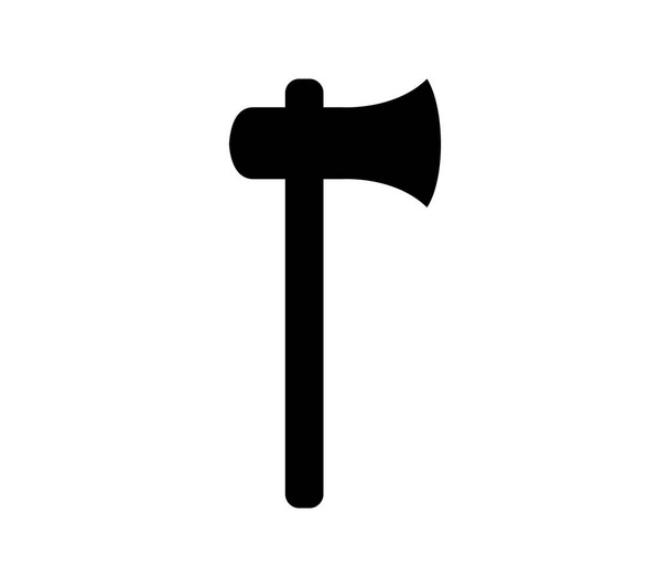 иконка топора, изображенная вектором на белом фоне
 - Вектор,изображение