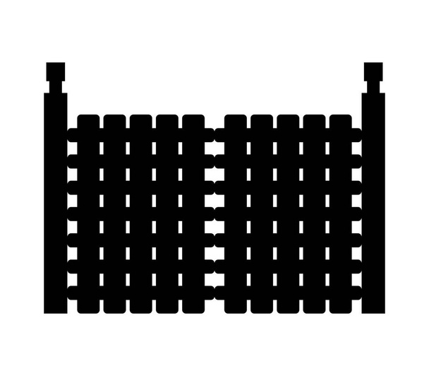 icône de la barrière sur fond blanc - Vecteur, image