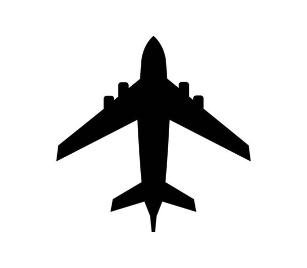 vliegtuig pictogram geïllustreerd in vector op witte achtergrond - Vector, afbeelding