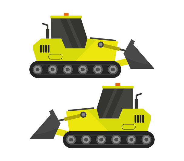 excavator illustration on  white background - Vector, Image