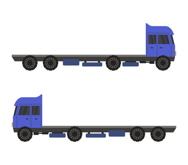 ilustración de camión sobre un fondo blanco
 - Vector, Imagen