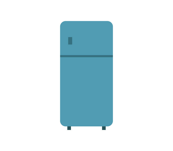 Beyaz arkaplanda buzdolabı simgesi - Vektör, Görsel