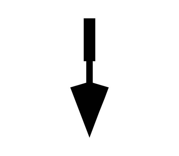 trowel icon illustrated in vector on white background - Vector, Image