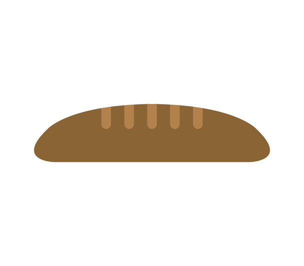 Brot-Symbol auf weißem Hintergrund - Vektor, Bild