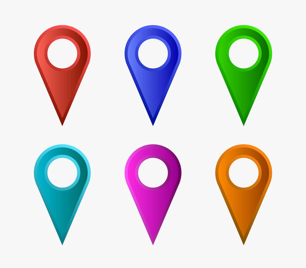 gps icon on a white background - Vector, Image