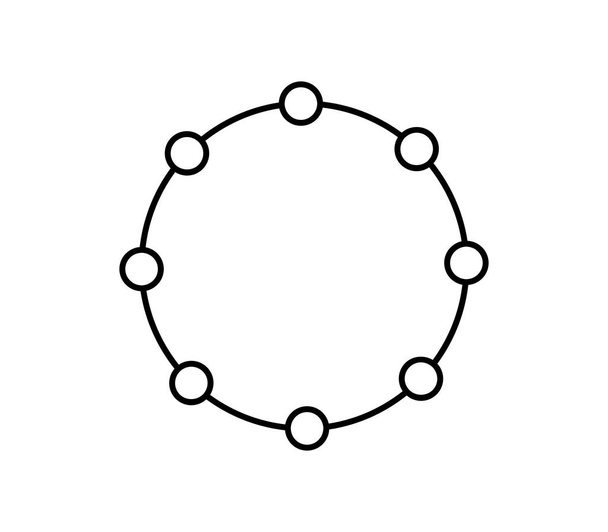 Armband-Symbol auf weißem Hintergrund - Vektor, Bild
