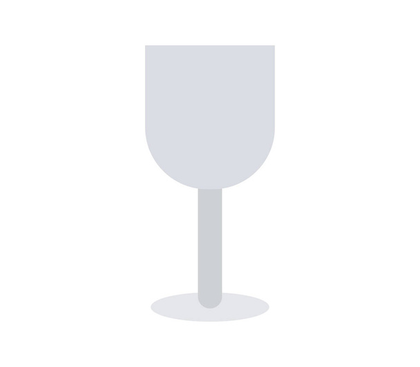 icono de copa de vino sobre fondo blanco
 - Vector, Imagen