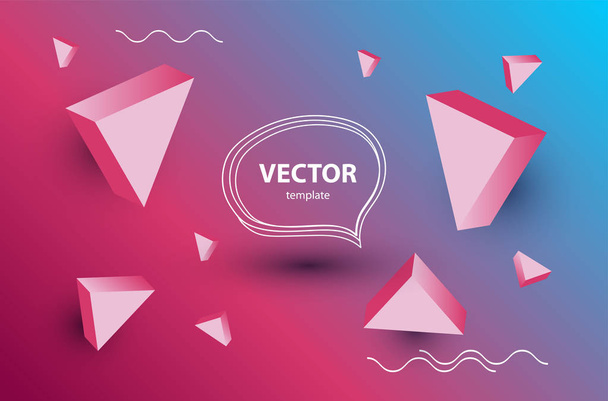 kirkas vektori abstrakti malli volumetriset kolmiot
 - Vektori, kuva