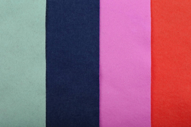  background of felt fabric of different colors - Foto, afbeelding