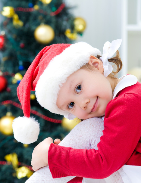Little Santa girl - Photo, Image