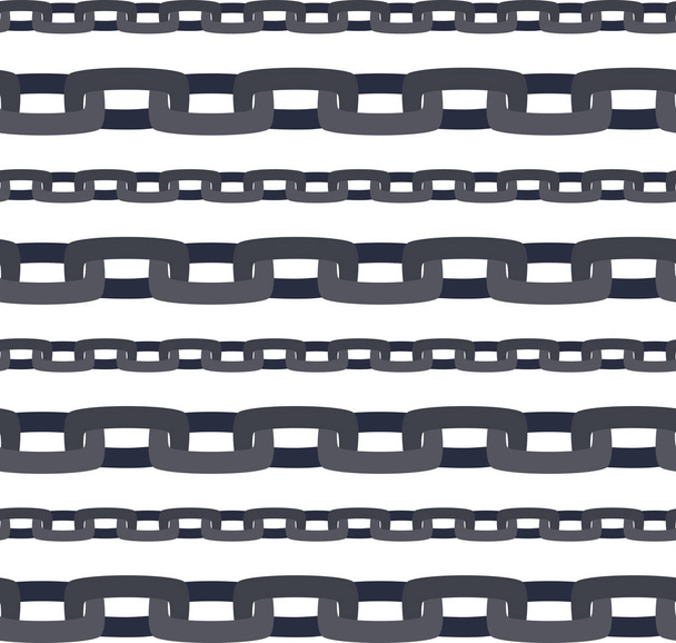Seamless pattern with metal chains - Vector, Image
