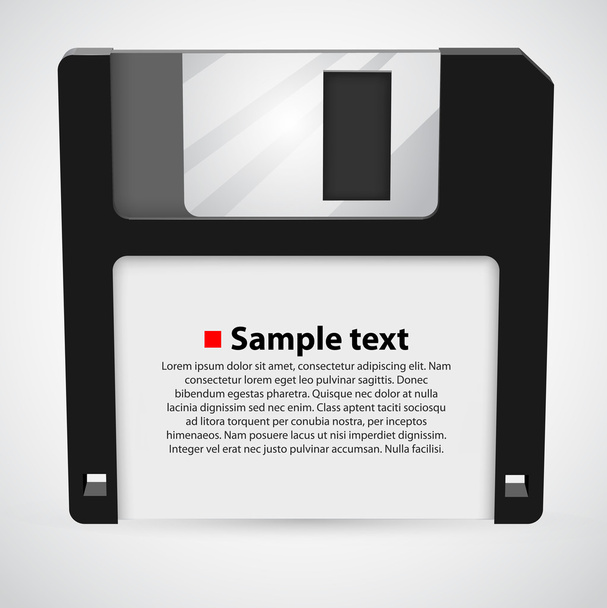Vector illustration of a floppy disk - Vetor, Imagem