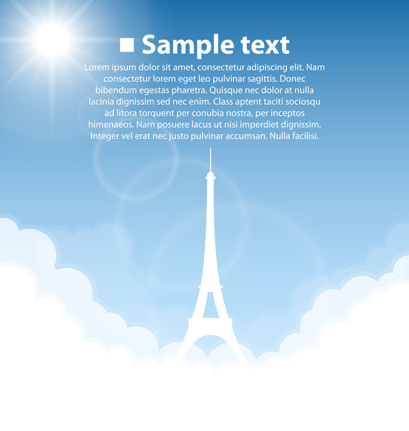 Eiffel tower. World sightseeing collection. - Вектор,изображение