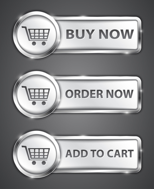 Commercial buttons - Vetor, Imagem