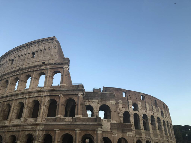 Colosseum on a clear day and a blue sky - Photo, Image