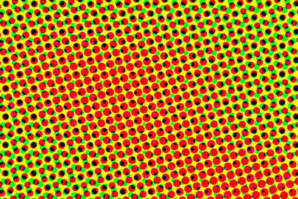 patrón de medio tono verde rojo y amarillo. fondo de tono medio colorido y textura. ilustración
.  - Foto, imagen