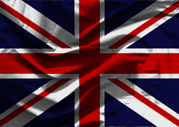 textura vlajky Velké Británie - Fotografie, Obrázek