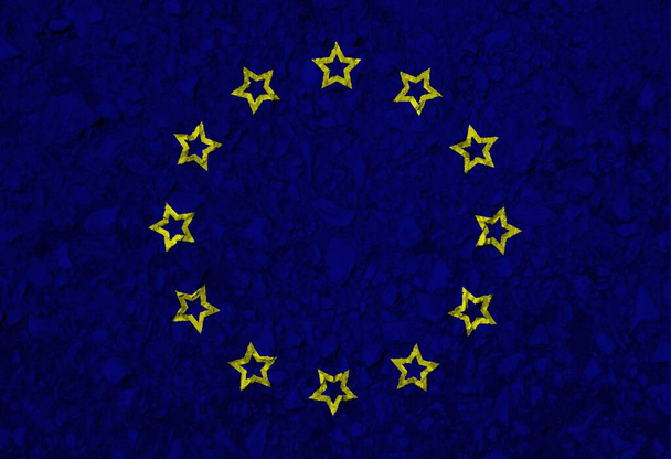 bandeira colorida da textura da europa
 - Foto, Imagem