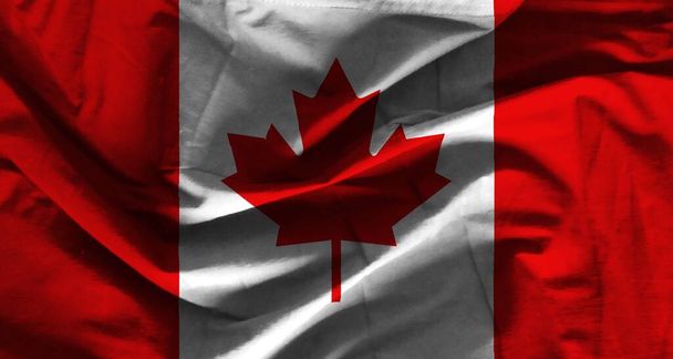 barevná textura vlajky Kanady - Fotografie, Obrázek
