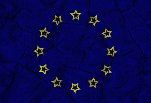 bandera de color de la textura de Europa
 - Foto, imagen