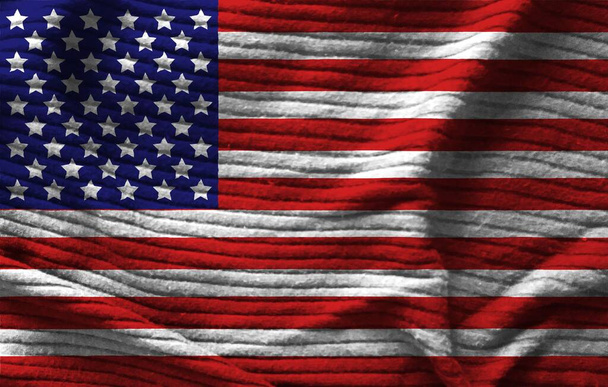 texture of the flag of the United States - Photo, Image