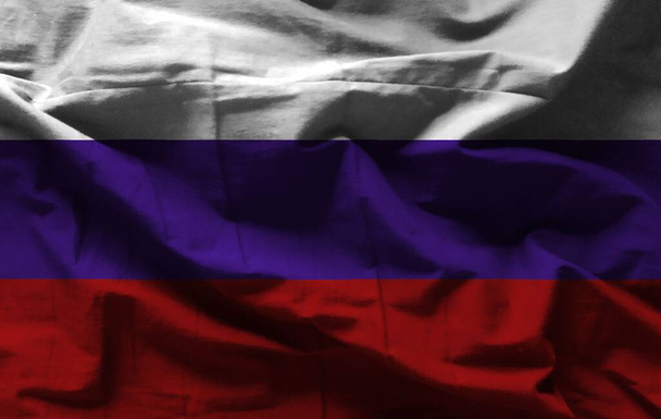 russia flag with colorful texture - Photo, Image