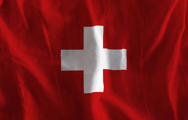 színes textúra a zászló Svájc - Fotó, kép