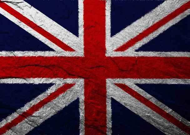 Textur der Flagge Großbritanniens - Foto, Bild