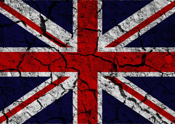 texture of the flag of Great Britain - Photo, Image