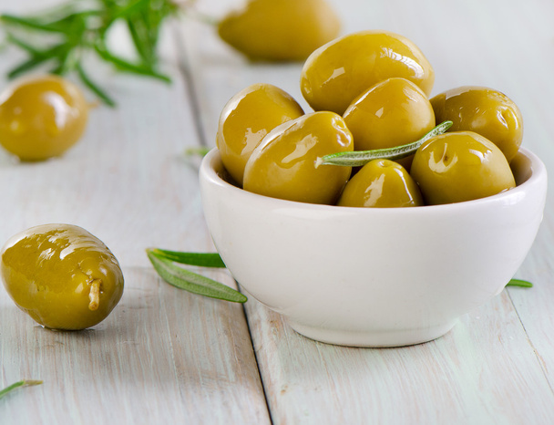 Green olives. Selective focus - Fotografie, Obrázek