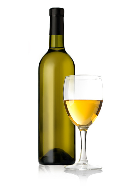 white wine bottles - Foto, afbeelding