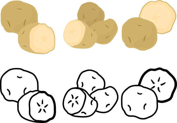 Le icone carine della patata
 - Vettoriali, immagini