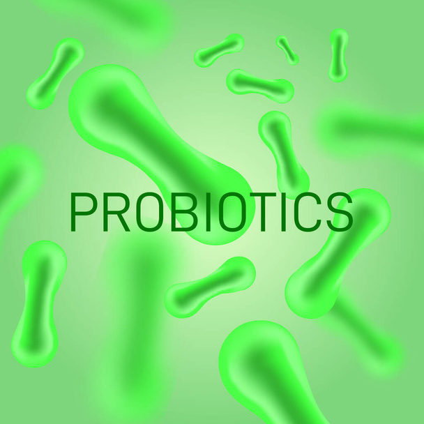 Probiotika Bakterienvektor - Vektor, Bild