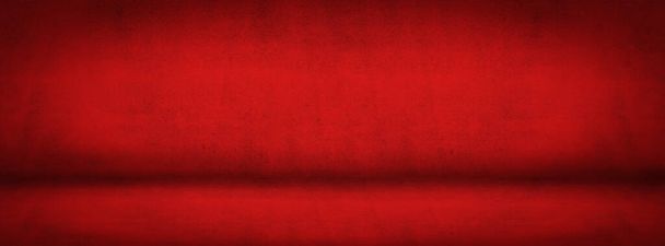 Red Grunge cement Karácsonyi háttér vintage textúra stúdió és bemutatóterem beton banner bemutatni termék - Fotó, kép